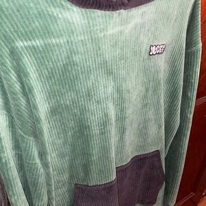 Neff Green and Black Turtleneck Sweater